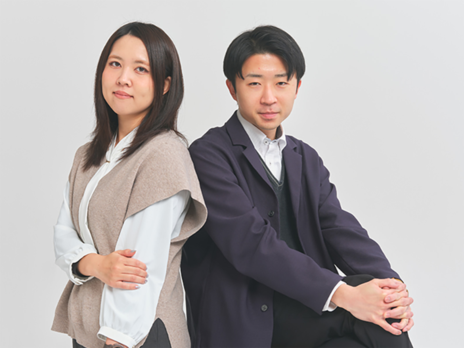 東京支店社員のツーショット